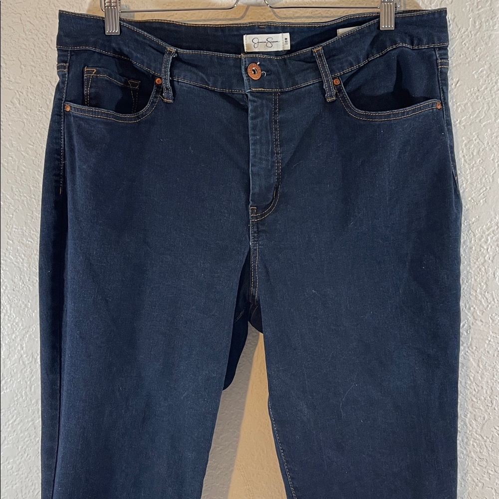 JESSICA SIMPSON Adored High Rise Skinny Denim Jeans Blue With Pockets Size 18W - Picture 2 of 10